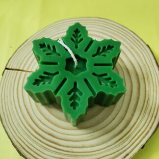 Snowflake soy candles